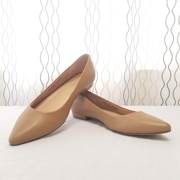 Vionic Shoes - 7 Flats Vionic Lena Ballet Tan Nappa Leather EUC